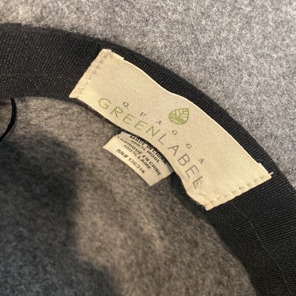Green Label wool silver leather accents bohemian western Gypsy adjustable grey main image 3